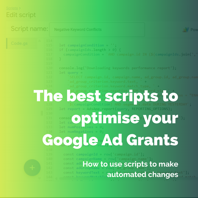 the best scripts for ad grants